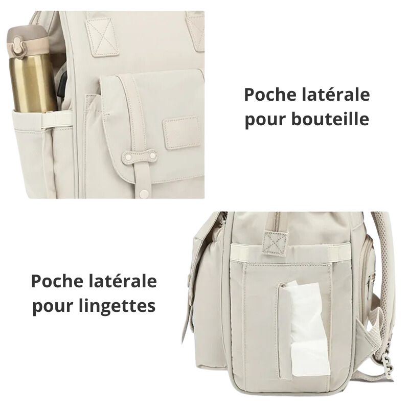 Sac dos langer imperm able avec poches isothermes Double