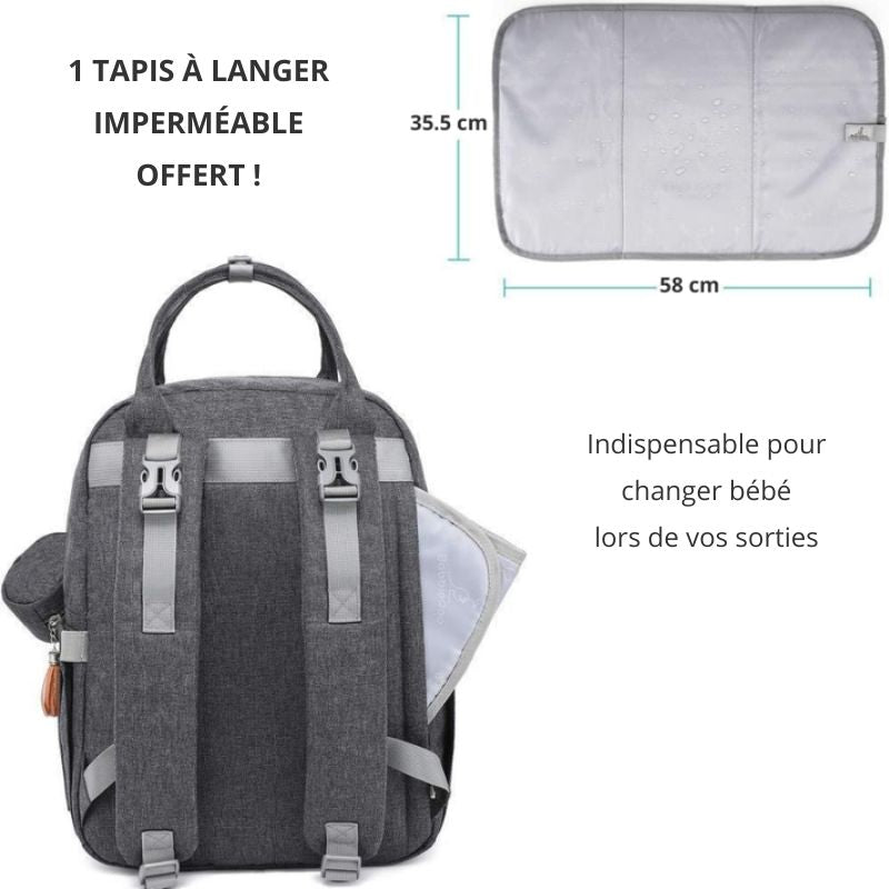 Large capacity Diaper Bag with detachable pacifier case 