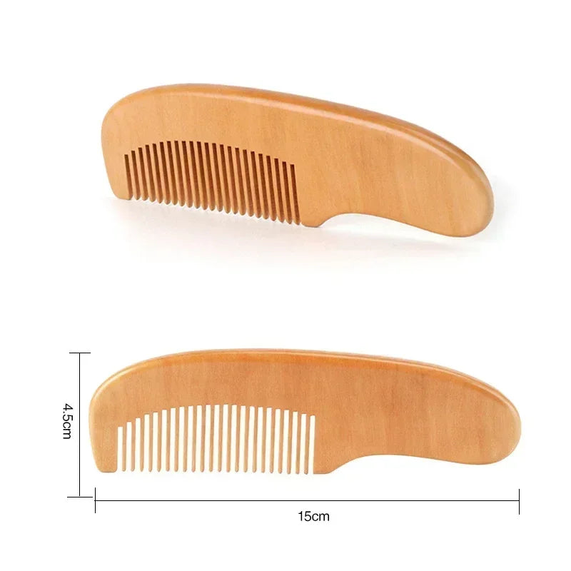 Brosse à cheveux en bois et laine naturelle pour bébé