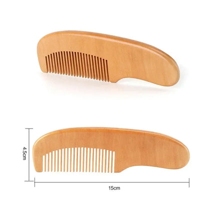 Brosse à cheveux en bois et laine naturelle pour bébé