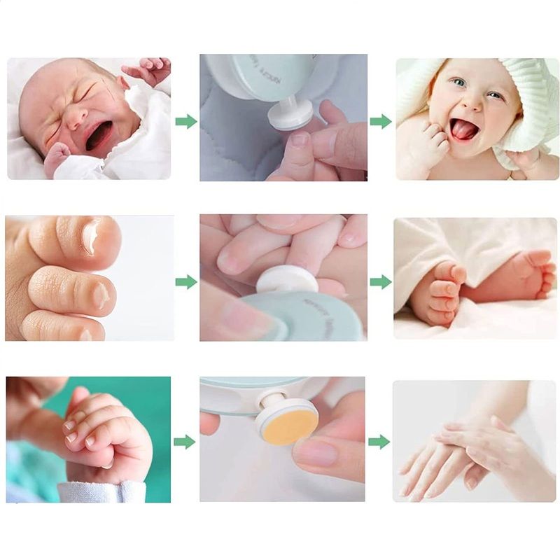 Manucure pour bébé, Kit 4-en-1 avec étui, coupe-ongles, ciseaux, lime et  pince à épiler, Bébé et tout-petit