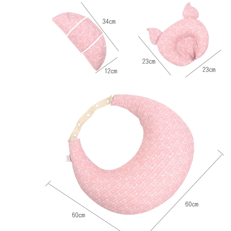 Petit Coussin d'allaitement pour bébé avec Rembourrage; Manchon  d'allaitement env. 22 x 20 cm, pour Les déplacements; Tunnel de Bras;  Coussin pour